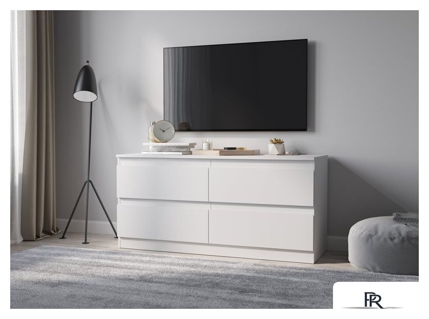 Комод НК-Мебель Stern ТВ-4Я 127 72677769 (белый) - Изображение №3 — Интернет-магазин ПроЗаказ