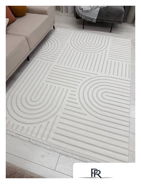 Ковер для жилой комнаты Radjab Carpet Поло Прямоугольник PL 255 12536RK (2x2.9, Cream) - Изображение №5 — Интернет-магазин ПроЗаказ