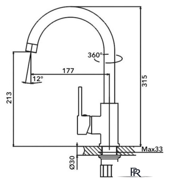 Смеситель AV Engineering AVHOP4-B996-649 - Изображение №2 — Интернет-магазин ПроЗаказ