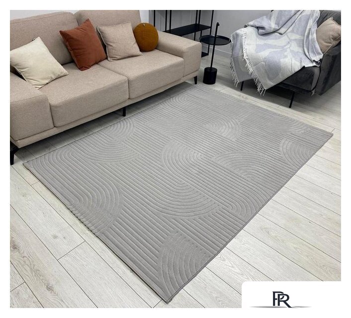 Ковер для жилой комнаты Radjab Carpet Сканди Сизаль Прямоугольник 10949A 13046RK (1.6x3, Grey/Grey) - Изображение №2 — Интернет-магазин ПроЗаказ