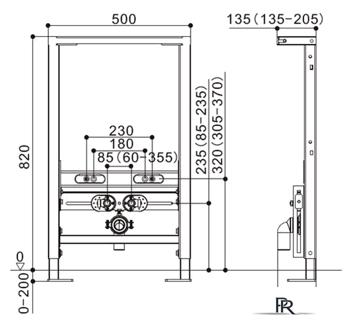 Инсталляция для биде WeltWasser Amberg 500 BD - Изображение №2 — Интернет-магазин ПроЗаказ