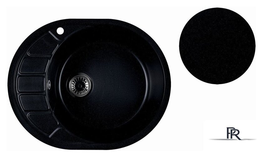 Кухонная мойка Marblan Ovata R (оникс,с сифоном) - Изображение №3 — Интернет-магазин ПроЗаказ