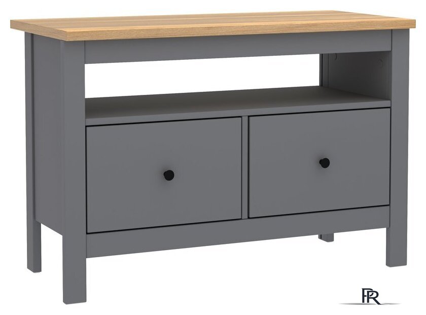 Тумба Mio Tesoro Сага 2 ящика 2.08.03.080.15 (серый/ясень) - Изображение №1 — Интернет-магазин ПроЗаказ