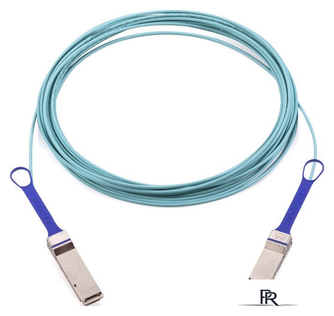 Кабель Mellanox QSFP28 - QSFP28 MFA1A00-C010 (10 м, голубой) - Изображение №1 — Интернет-магазин ПроЗаказ