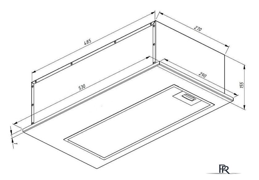 Кухонная вытяжка Akpo Mio 60 WK-12 (черный) - Изображение №2 — Интернет-магазин ПроЗаказ