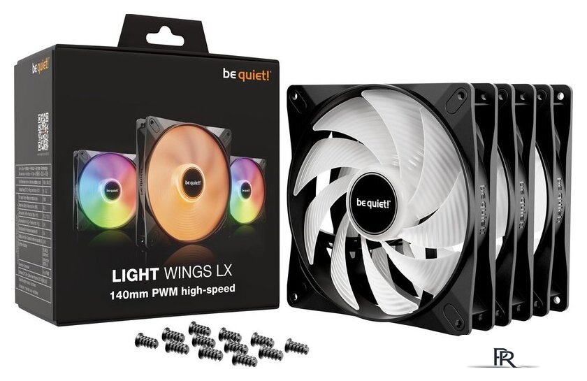 Комплект вентиляторов для корпуса be quiet! Light Wings LX 140mm PWM HS 3-Pack BL130 - Изображение №3 — Интернет-магазин ПроЗаказ
