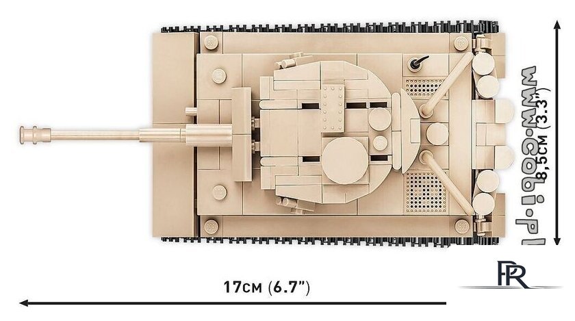 Конструктор Cobi World War II 2710 PzKpfw VI Tiger 131 - Изображение №4 — Интернет-магазин ПроЗаказ