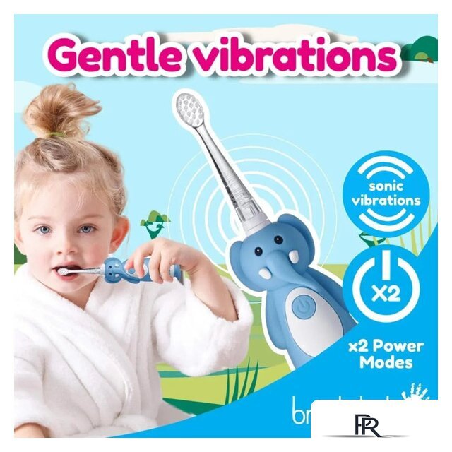Электрическая зубная щетка Brush-Baby WildOnes Elephant - Изображение №5 — Интернет-магазин ПроЗаказ