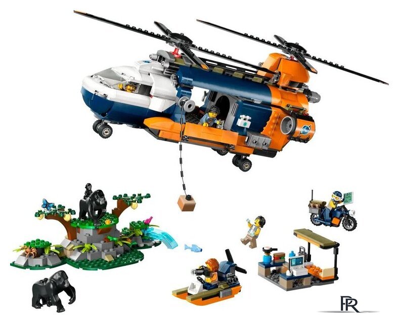 Конструктор LEGO City 60437 Вертолет исследователя джунглей в базовом лагере - Изображение №1 — Интернет-магазин ПроЗаказ