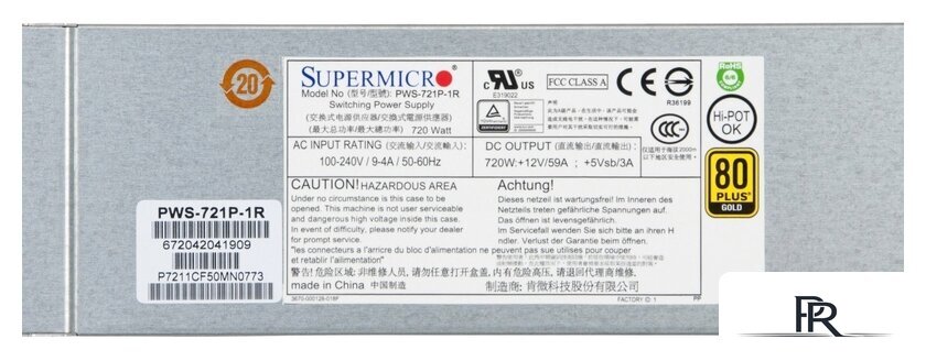 Блок питания Supermicro PWS-721P-1R - Изображение №3 — Интернет-магазин ПроЗаказ