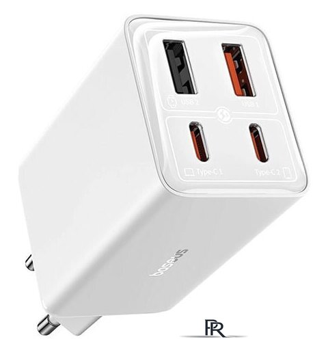 Сетевое зарядное Baseus GaN6 Pro Fast Charger 2C+2U 65W P10162701213-00 (белый) - Изображение №1 — Интернет-магазин ПроЗаказ