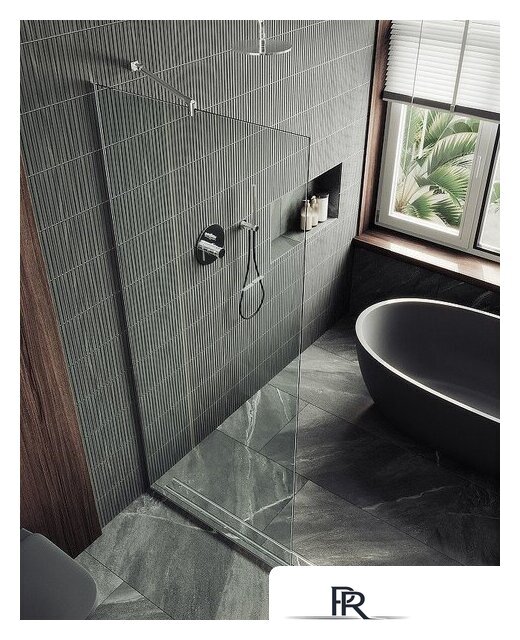 Душевая стенка MaybahGlass 195x79 MGD-695-5у (прозрачное стекло/хром матовый) - Изображение №4 — Интернет-магазин ПроЗаказ