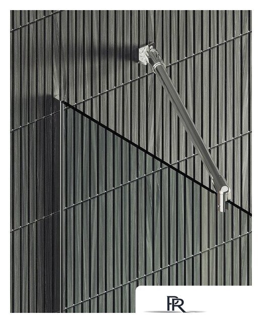 Душевая стенка MaybahGlass 195x79 MGD-695-5у (прозрачное стекло/хром матовый) - Изображение №7 — Интернет-магазин ПроЗаказ
