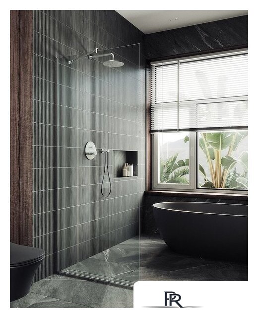 Душевая стенка MaybahGlass 195x79 MGD-695-5у (прозрачное стекло/хром матовый) - Изображение №2 — Интернет-магазин ПроЗаказ