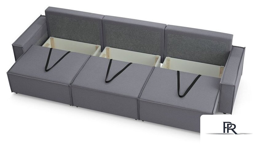 Диван Mio Tesoro Дюссельдорф 293 1.5ек-1.5ек-1.5ек (1173 Savanna Plus Grafit) - Изображение №9 — Интернет-магазин ПроЗаказ