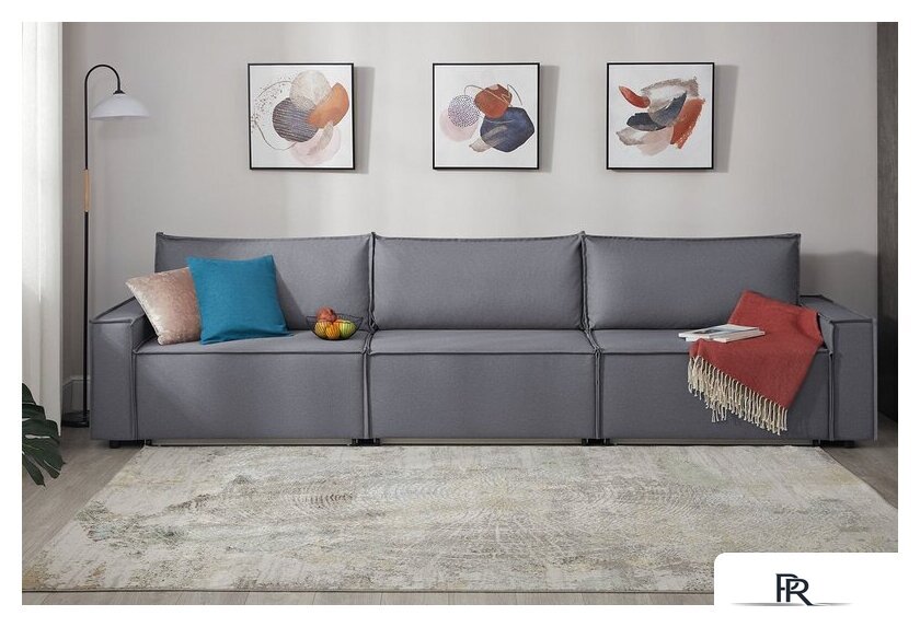 Диван Mio Tesoro Дюссельдорф 293 1.5ек-1.5ек-1.5ек (1173 Savanna Plus Grafit) - Изображение №12 — Интернет-магазин ПроЗаказ