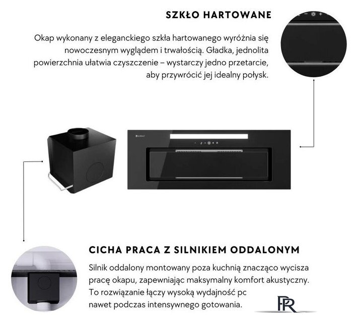 Кухонная вытяжка Globalo Silentio 80.2 Black + Turbina TW 3.1 - Изображение №3 — Интернет-магазин ПроЗаказ
