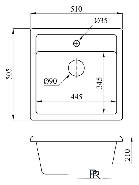 Кухонная мойка БелЭворс Rio (бежевый) - Изображение №2 — Интернет-магазин ПроЗаказ