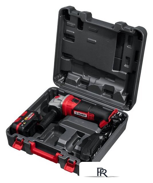 Угловая шлифмашина Зубр УШМ-18-125-41 (с АКБ, кейс) - Изображение №7 — Интернет-магазин ПроЗаказ