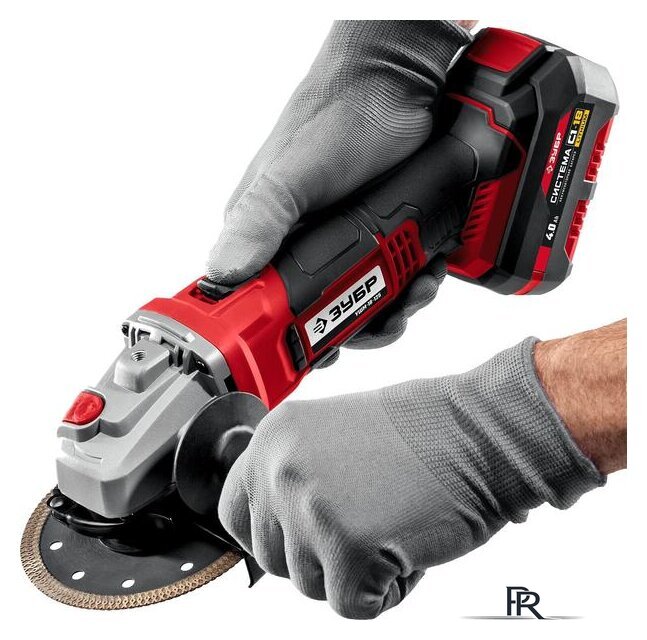 Угловая шлифмашина Зубр УШМ-18-125-41 (с АКБ, кейс) - Изображение №6 — Интернет-магазин ПроЗаказ