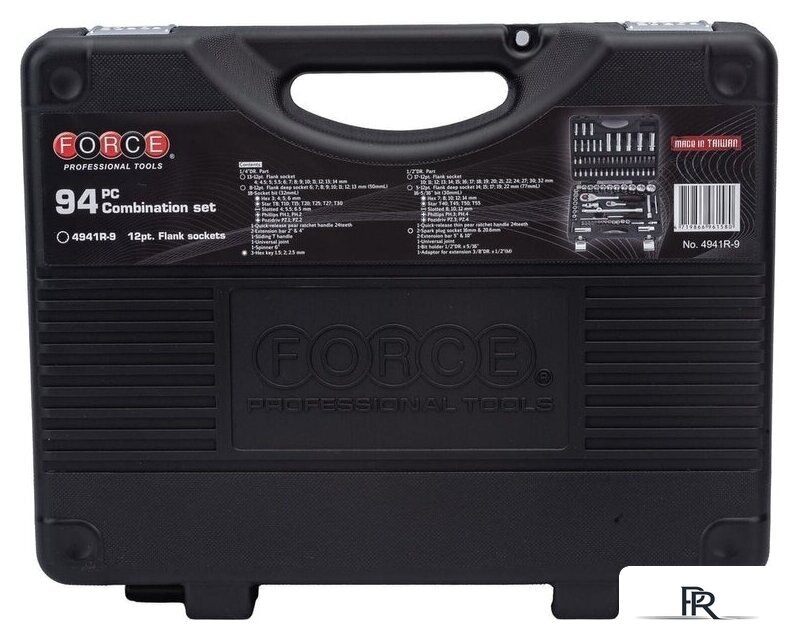 Набор трещотка с головками и битами Force 4941R-9 (94 предмета) - Изображение №2 — Интернет-магазин ПроЗаказ