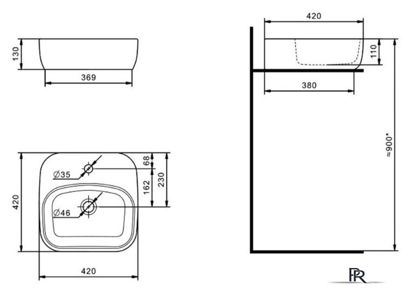  Акватон Тумба с умывальником Марбл Слэйт 60 1A2761K0MH4C0 - Изображение №7 — Интернет-магазин ПроЗаказ