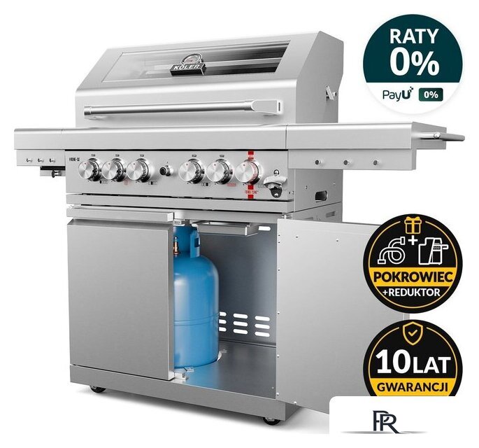 Газовый гриль для дачи Koler Krone S2 Silver KK-S2/S - Изображение №2 — Интернет-магазин ПроЗаказ
