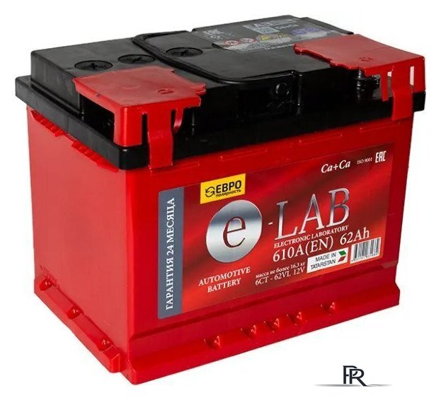 Автомобильный аккумулятор E-Lab 6СТ-62 R+ (62 А·ч) - Изображение №1 — Интернет-магазин ПроЗаказ