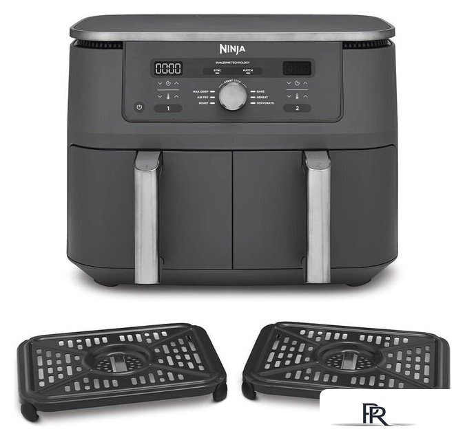 Аэрогриль (аэрофритюрница) Ninja MAX 6-in-1 Dual Zone DZ400EU - Изображение №6 — Интернет-магазин ПроЗаказ