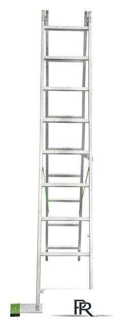 Лестница-стремянка Новая высота NV 222 алюминиевая двухсекционная 2x9 ступеней - Изображение №4 — Интернет-магазин ПроЗаказ