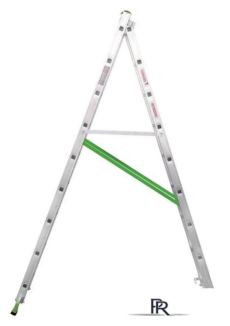 Лестница-стремянка Новая высота NV 222 алюминиевая двухсекционная 2x9 ступеней - Изображение №3 — Интернет-магазин ПроЗаказ