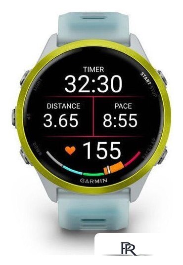 Умные часы Garmin Forerunner 570 47 мм (серебристый/желтый) - Изображение №6 — Интернет-магазин ПроЗаказ