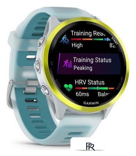 Умные часы Garmin Forerunner 570 47 мм (серебристый/желтый) - Изображение №3 — Интернет-магазин ПроЗаказ