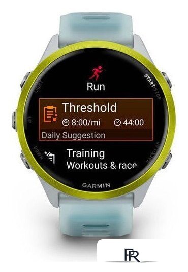 Умные часы Garmin Forerunner 570 47 мм (серебристый/желтый) - Изображение №2 — Интернет-магазин ПроЗаказ