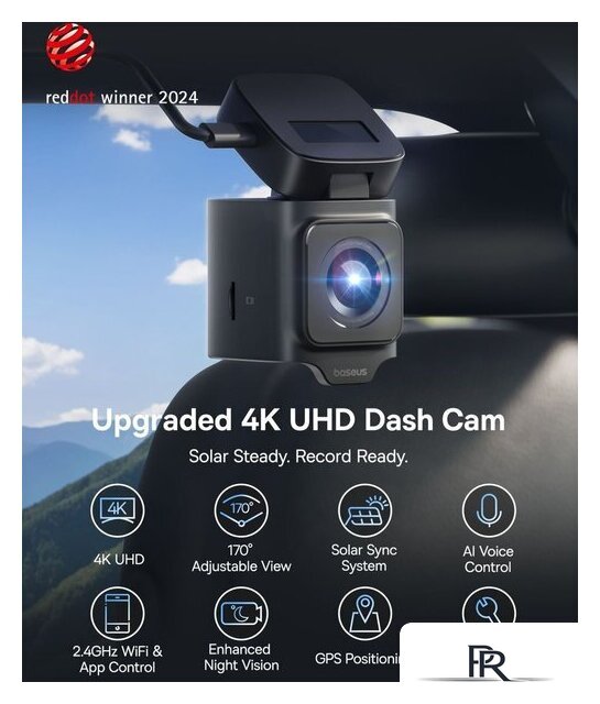 Видеорегистратор Baseus Dash Cam 4K BS-CM035 Cosmic Black C0119804 - Изображение №14 — Интернет-магазин ПроЗаказ