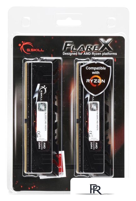 Оперативная память G.Skill Flare X 2x16GB DDR4 PC4-25600 F4-3200C16D-32GFX - Изображение №2 — Интернет-магазин ПроЗаказ