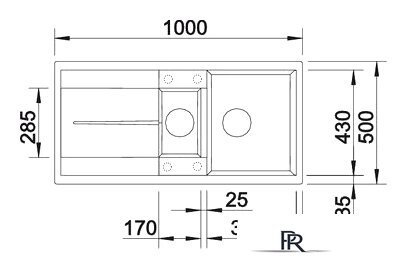 Кухонная мойка Blanco Metra 6 S 513053 (антрацит) - Изображение №2 — Интернет-магазин ПроЗаказ