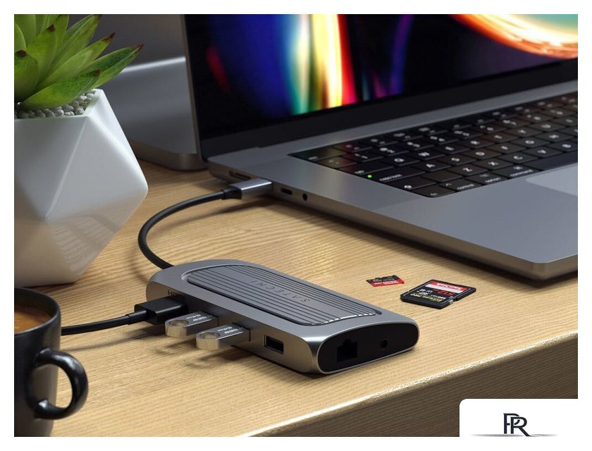 Док-станция Satechi USB 4 Multiport Adapter With 8K HDMI ST-U4MA3M - Изображение №6 — Интернет-магазин ПроЗаказ