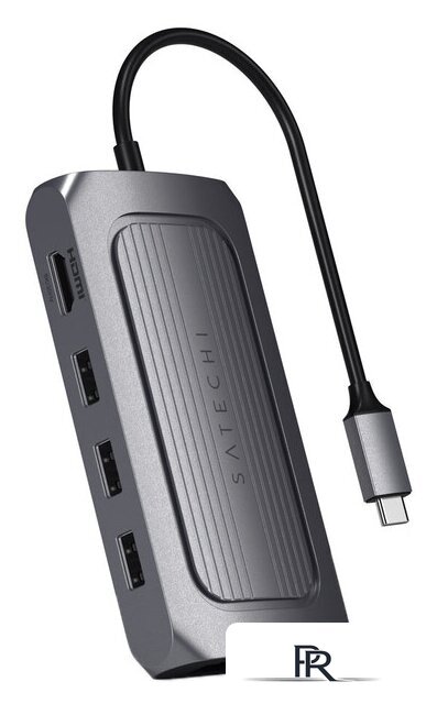 Док-станция Satechi USB 4 Multiport Adapter With 8K HDMI ST-U4MA3M - Изображение №1 — Интернет-магазин ПроЗаказ