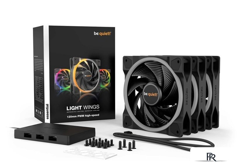 Комплект вентиляторов для корпуса с контроллером be quiet! Light Wings 120mm PWM High-Speed Triple-Pack BL077 - Изображение №12 — Интернет-магазин ПроЗаказ