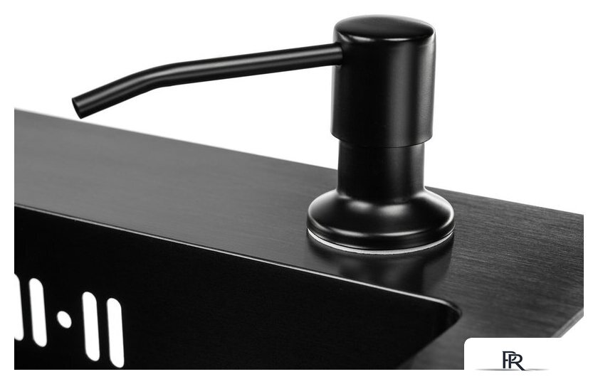 Кухонная мойка Saniteco 5045 PVD (с сифоном, дозатором и коландером) - Изображение №9 — Интернет-магазин ПроЗаказ