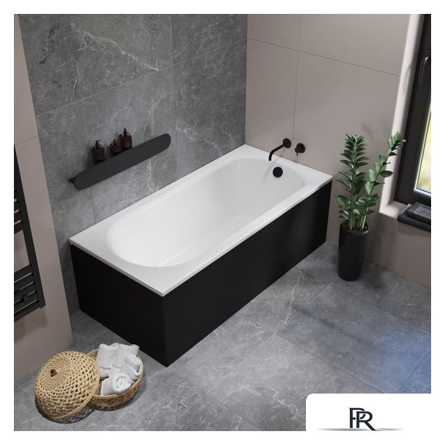 Ванна Lauter Haven 160 21202006 (с ножками, черным подголовником и черным лиц.экраном) - Изображение №9 — Интернет-магазин ПроЗаказ