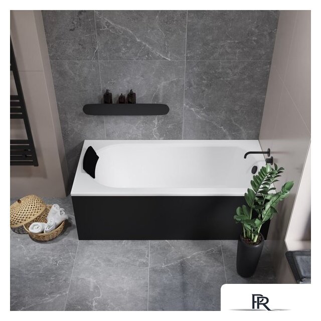 Ванна Lauter Haven 160 21202006 (с ножками, черным подголовником и черным лиц.экраном) - Изображение №12 — Интернет-магазин ПроЗаказ