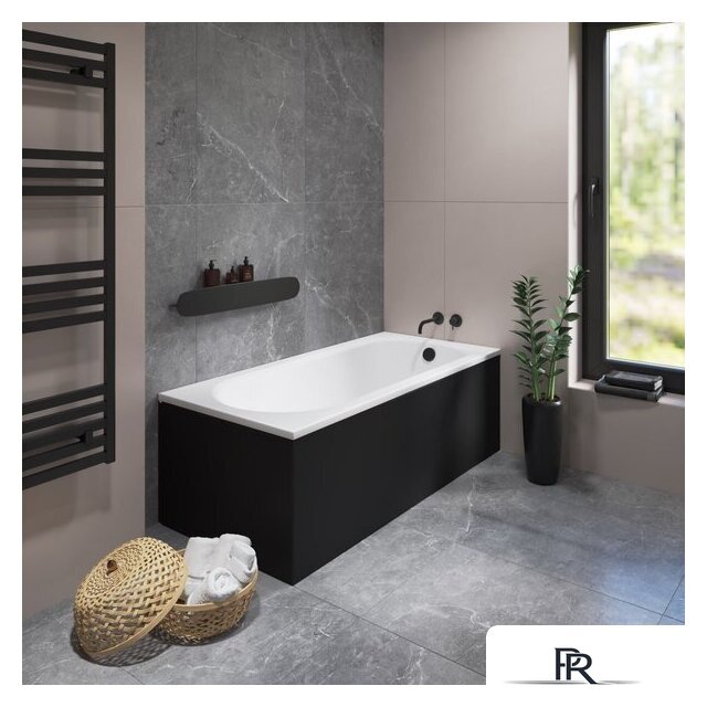 Ванна Lauter Haven 160 21202006 (с ножками, черным подголовником и черным лиц.экраном) - Изображение №11 — Интернет-магазин ПроЗаказ