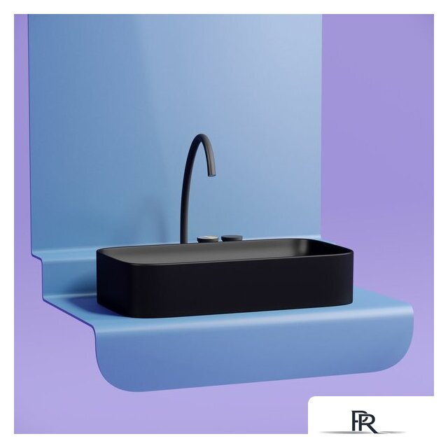 Умывальник Ceramica Nova Element CN6054MB (черный матовый) - Изображение №2 — Интернет-магазин ПроЗаказ