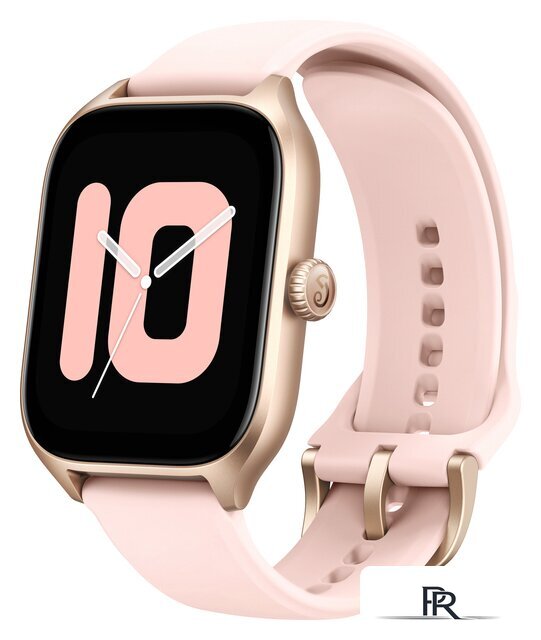 Умные часы Amazfit GTS 4 (золотистый, с розовым ремешком из фторэластомера) - Изображение №1 — Интернет-магазин ПроЗаказ