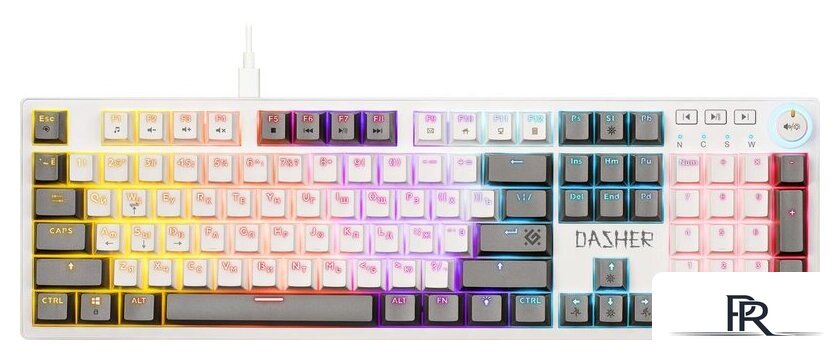 Клавиатура Defender Dasher GK-472 (белый/серый) - Изображение №1 — Интернет-магазин ПроЗаказ
