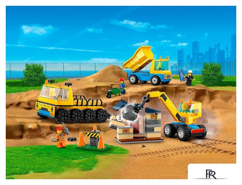 Конструктор LEGO City 60391 Строительные машины и кран с шаром для сноса - Изображение №2 — Интернет-магазин ПроЗаказ