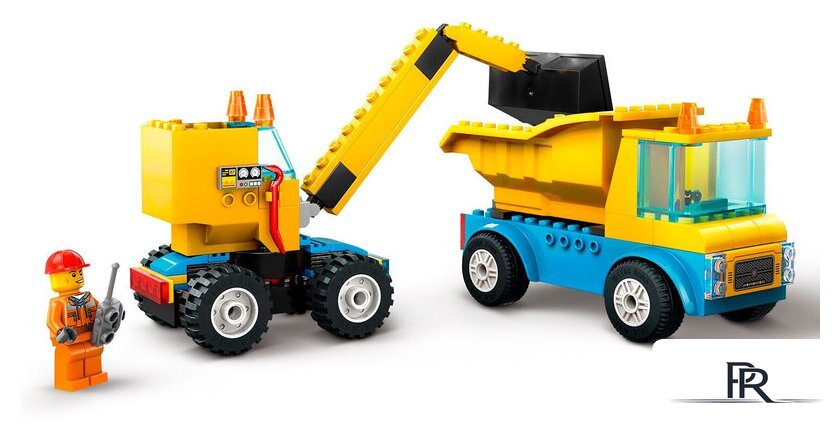 Конструктор LEGO City 60391 Строительные машины и кран с шаром для сноса - Изображение №5 — Интернет-магазин ПроЗаказ
