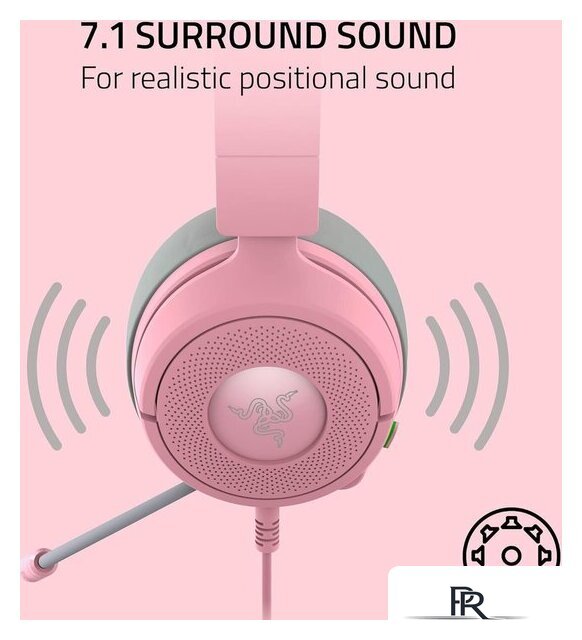 Наушники Razer Kraken Kitty V3 X Pro (розовый) - Изображение №6 — Интернет-магазин ПроЗаказ
